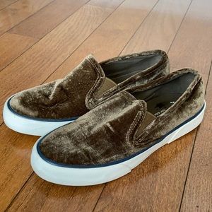 Sperry Top-Sider Brown Velvet Slip-on Shoes - 6
